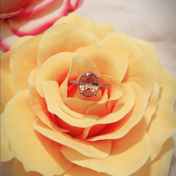 Jewelry - 3CT Morganite Rose Gold Ring